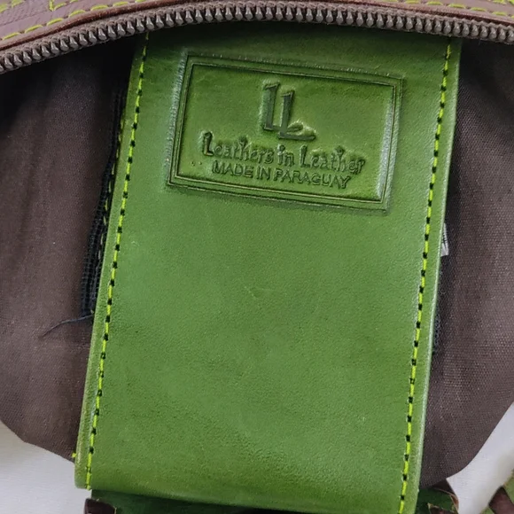 COPY - Leathers In Leather Vintage Contrast Cross Stitch Tooled Leather Crossbo… - Picture 12 of 12